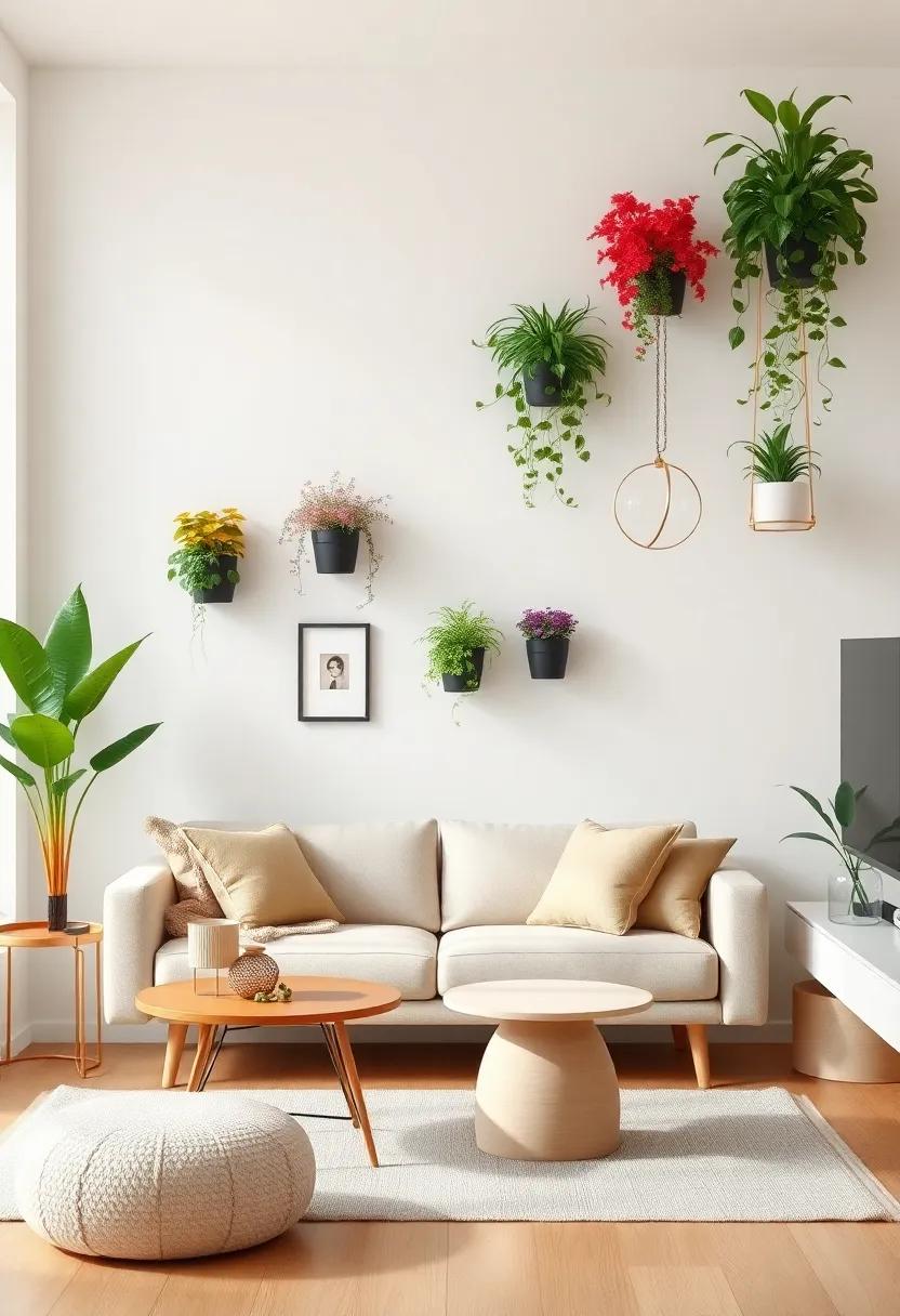 Discover the playful⁢ vibe of a small living room decorated with vibrant vertical plant displays that reflect a lively and ‌spirited personality