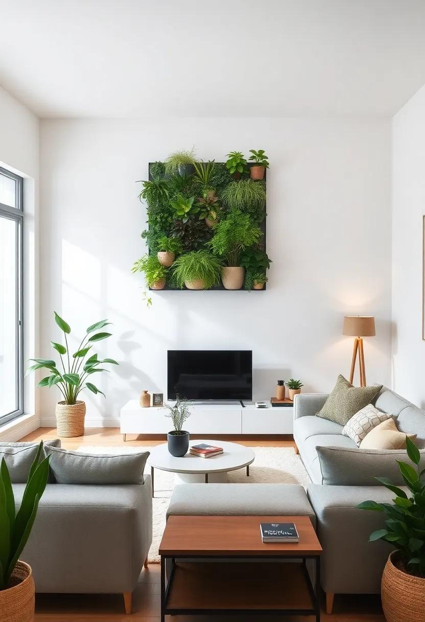 Uncover⁤ the charm of ⁤a small⁢ living ‌room transformed by ⁣cascading plants, where⁤ every wall⁣ becomes ‍a⁣ living‍ tapestry of verdant color