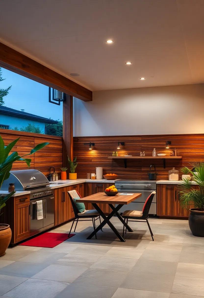 Setting the Mood With Ambient Lighting in Outdoor Cooking ⁣Areas