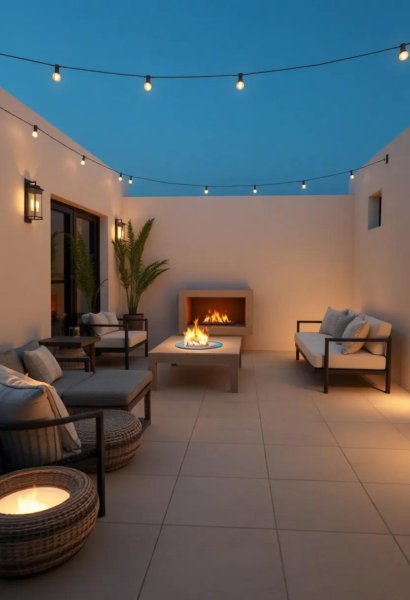 Inviting Ambiance with Soft Lighting ‌and Textured Fabrics