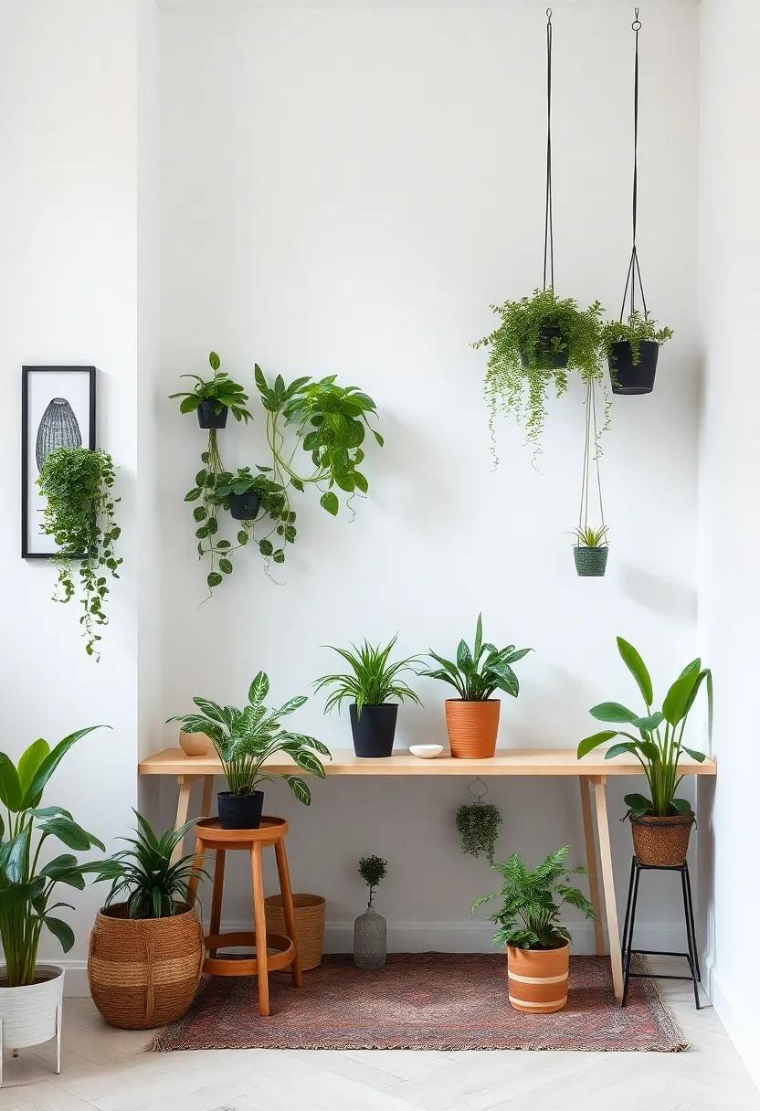 Bring in nature through potted plants ‍or⁤ vertical gardens, which can help ⁣inspire creativity and purify the air