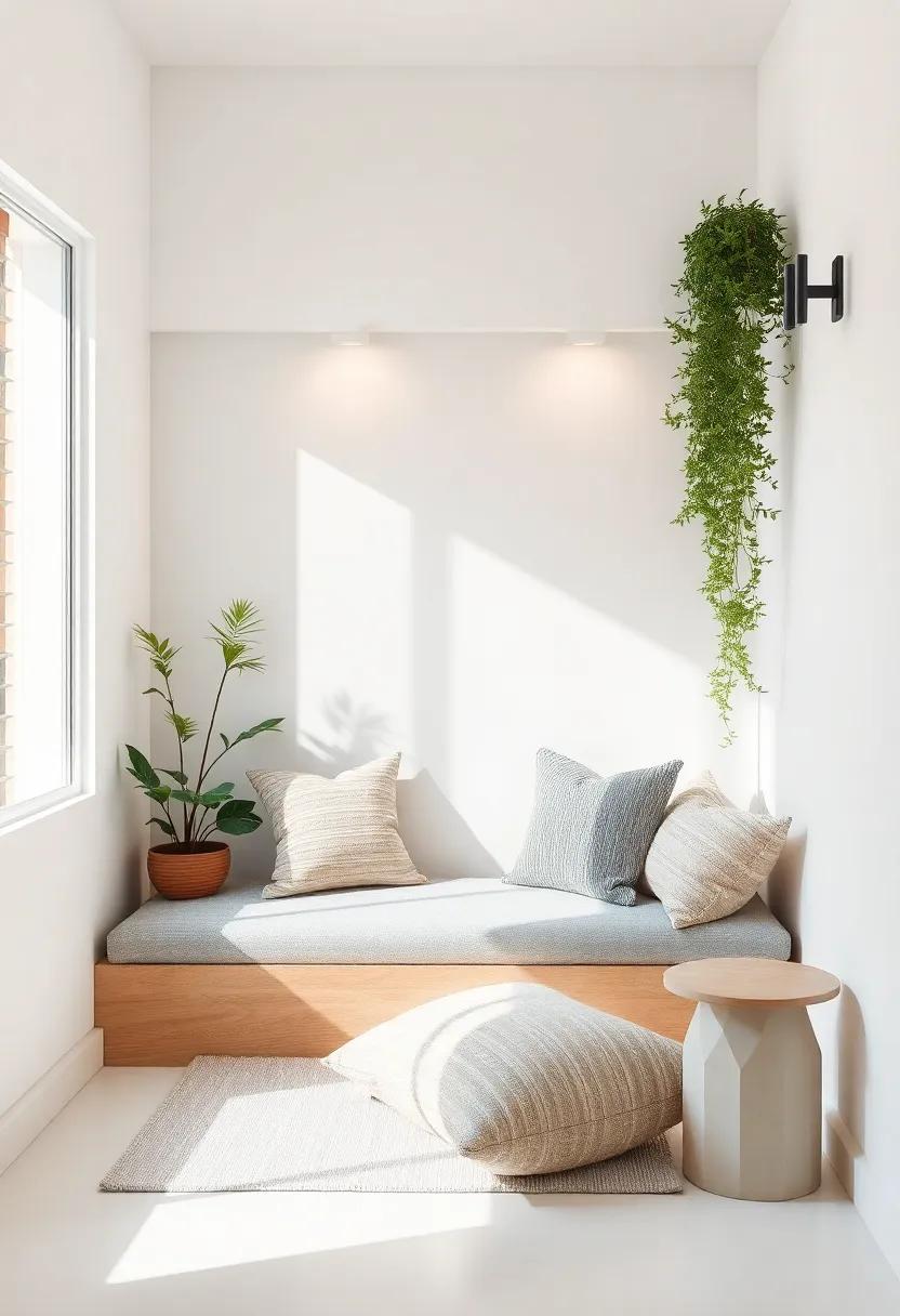 Create a cozy⁢ reading nook or lounge area ‍with ‌cushions for inspiration ‍breaks and​ relaxation between⁤ creative sessions