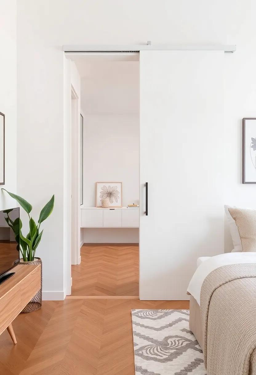 Pocket ⁣Doors: Opt for sliding pocket doors as​ room dividers,‍ saving floor space‍ compared to traditional⁢ swinging doors, perfect for studio ​apartments