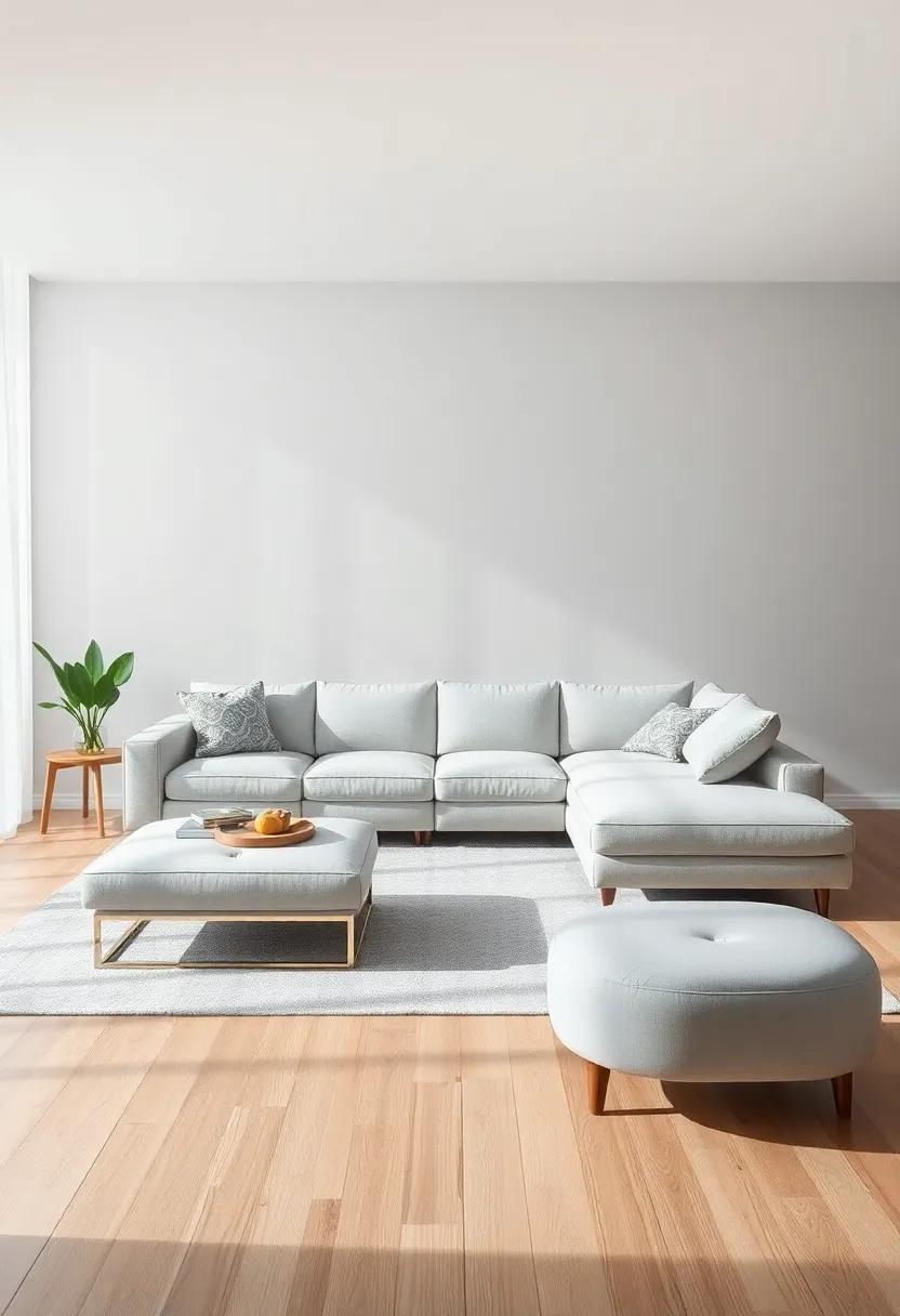 Modular Sofas: Choose a ‌modular⁤ sectional sofa that can be reconfigured to suit different gatherings, allowing flexibility ‌in ⁤small ⁣living areas