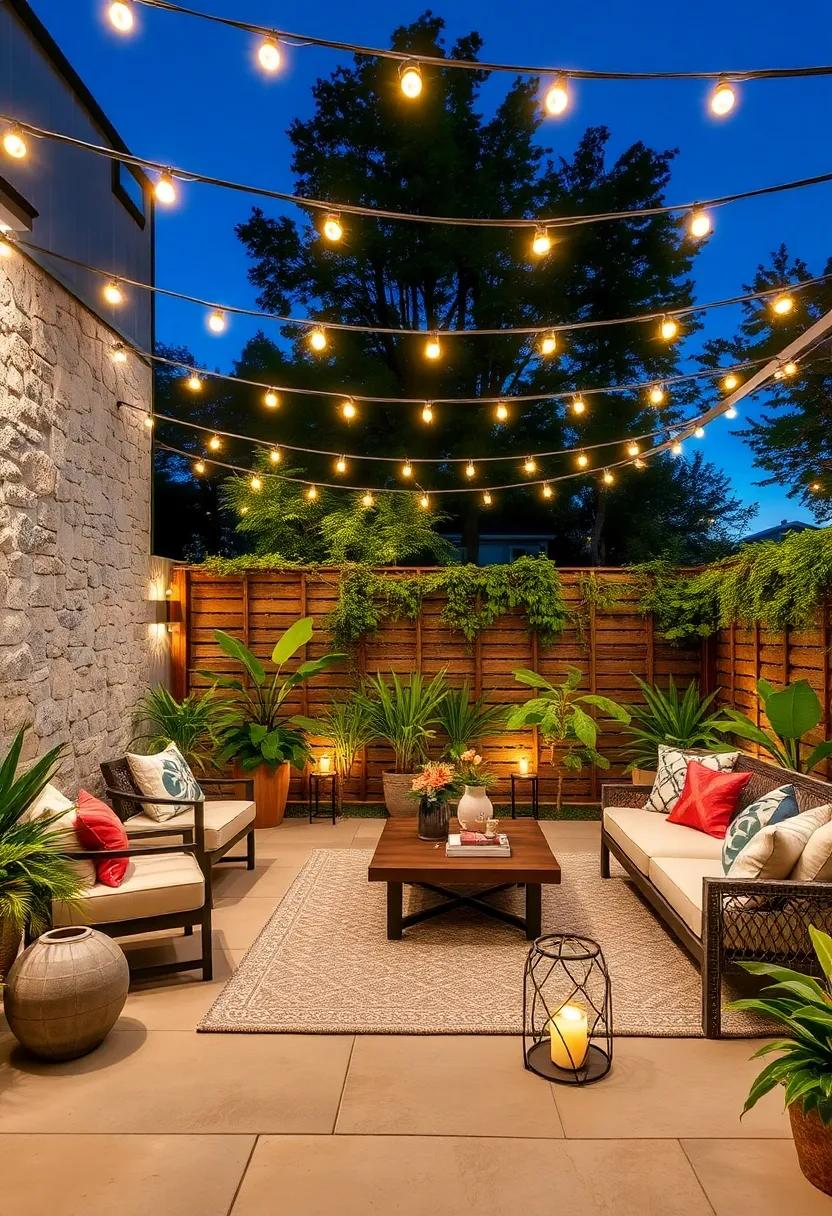 Astounding Architecture: Use String‍ lights to Highlight‍ Unique Garden Fencing Designs