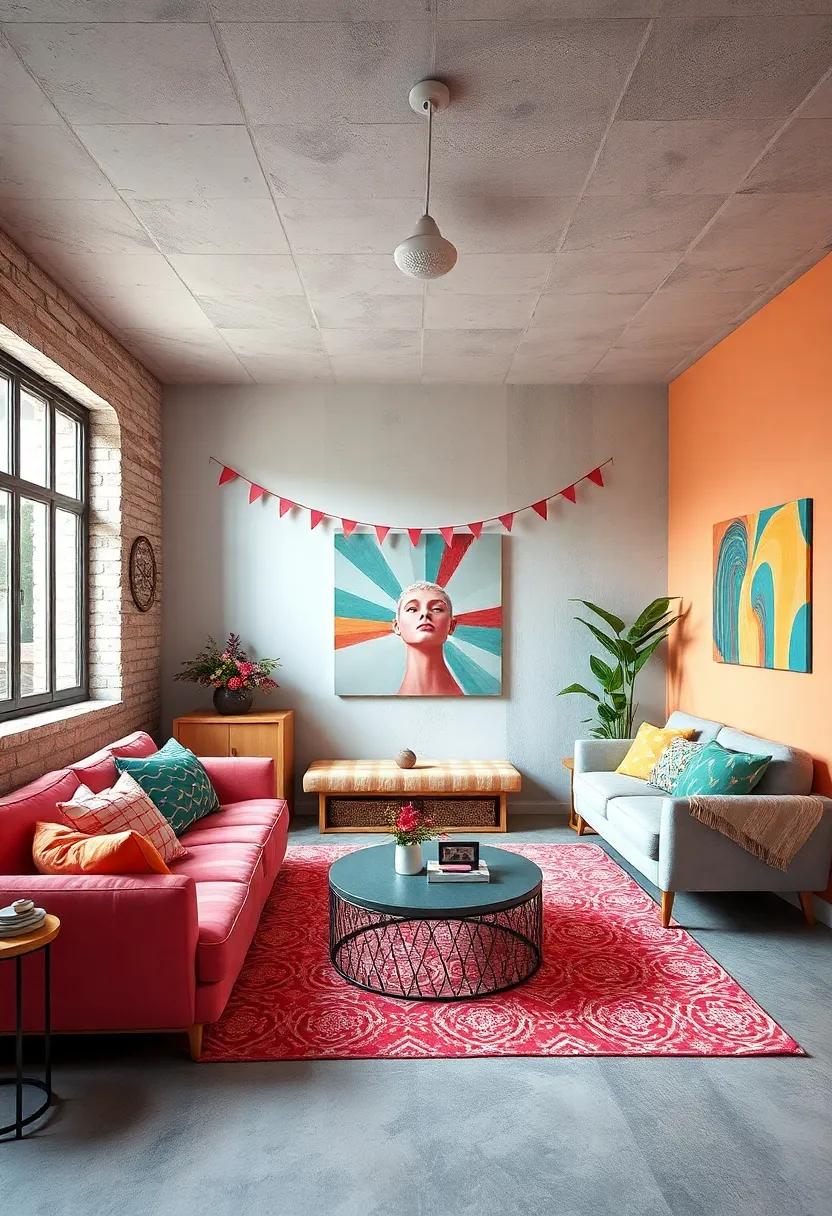 whimsical Rainbow: Delight in a colorful retreat‌ with vibrant ⁤hues and playful patterns,⁢ bringing joy and a ⁤splash of fun ‌to your ⁢living ‌area