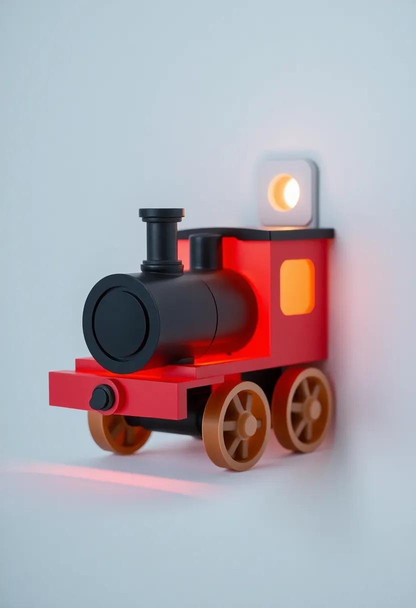 Train Whistle⁤ Night ​Light: ⁢Use a​ train⁣ whistle-shaped night⁢ light ⁤to give ​a soft glow during nighttime hours