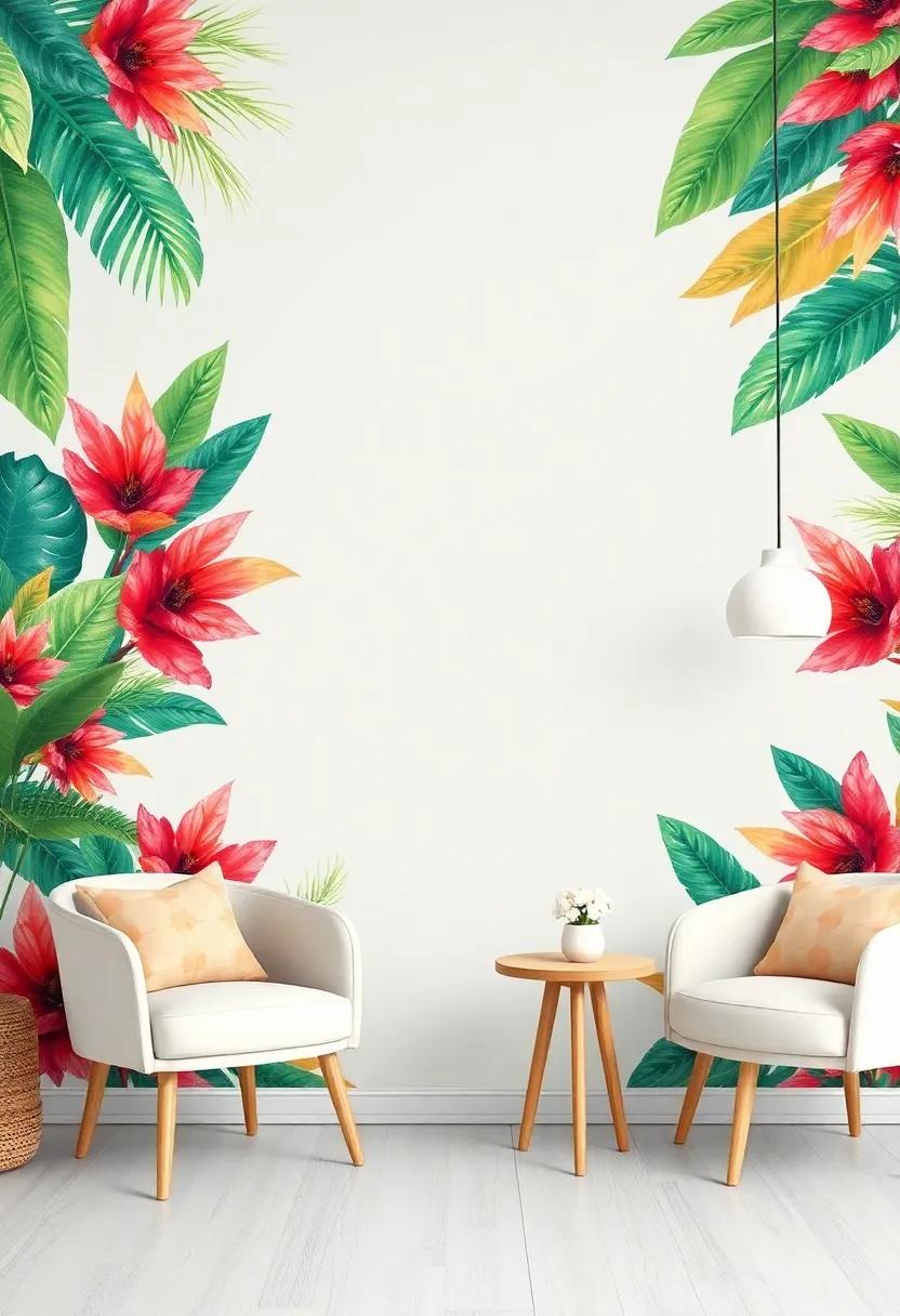 Tropical fabric Panels: ‍Use colorful ‍fabric panels, printed with vibrant tropics,​ to ‌bring a fun ⁢flair to your walls