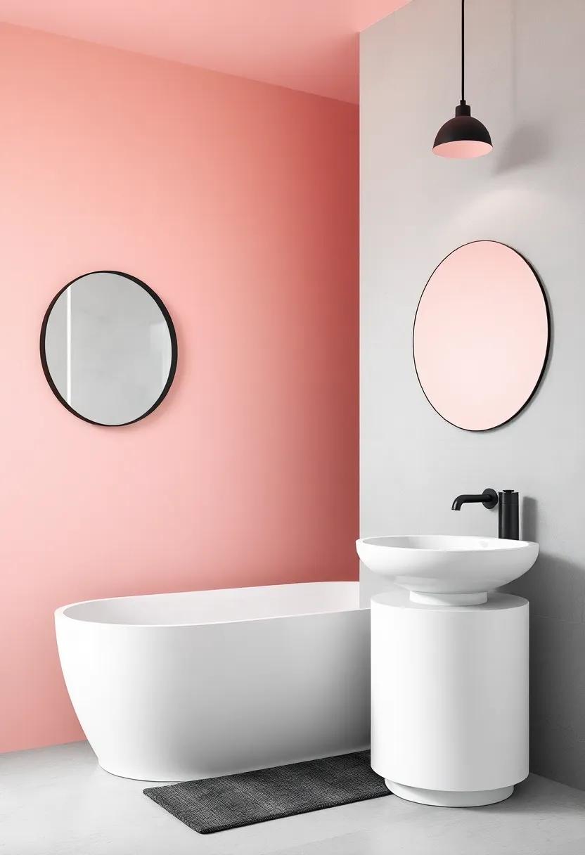 Chic‍ Blush ⁢Pink and Soft Gray with ⁢Charcoal detail: Foster a calming environment using blush pink and soft gray, enhanced with bold charcoal details that provide character and depth