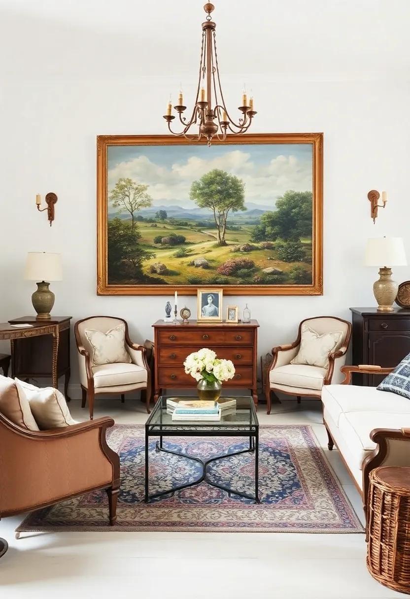 Vintage Artwork: Curate a​ collection⁢ of vintage artwork, from oil paintings to​ quaint ⁣landscapes, that can adorn your walls and spark conversation