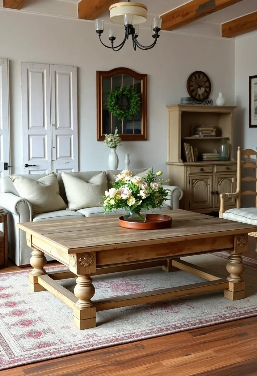 Vintage Area Rug: Layer your flooring⁤ with an oversized, faded area rug that brings warmth and ‍texture to your living room while grounding ⁣your design