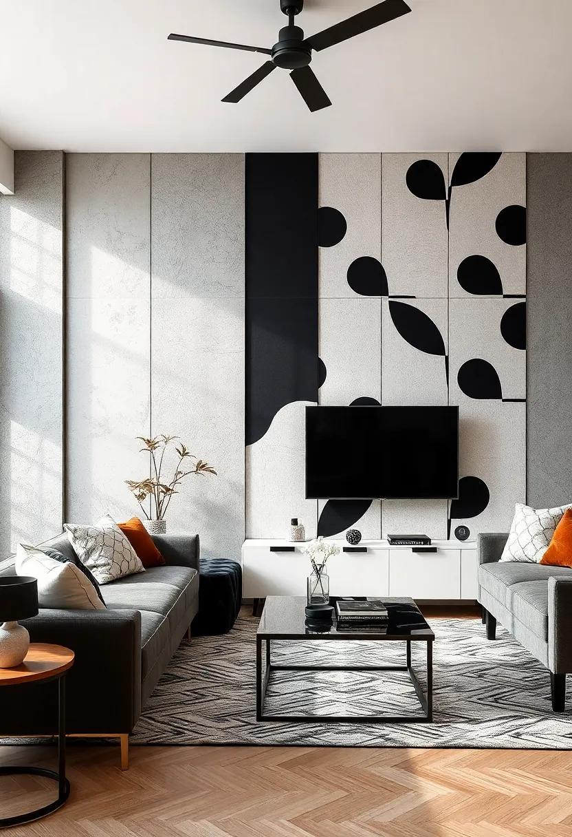 Dynamic⁢ Patterns:⁢ Incorporating Geometric Shapes in Black ​and White⁢ Design