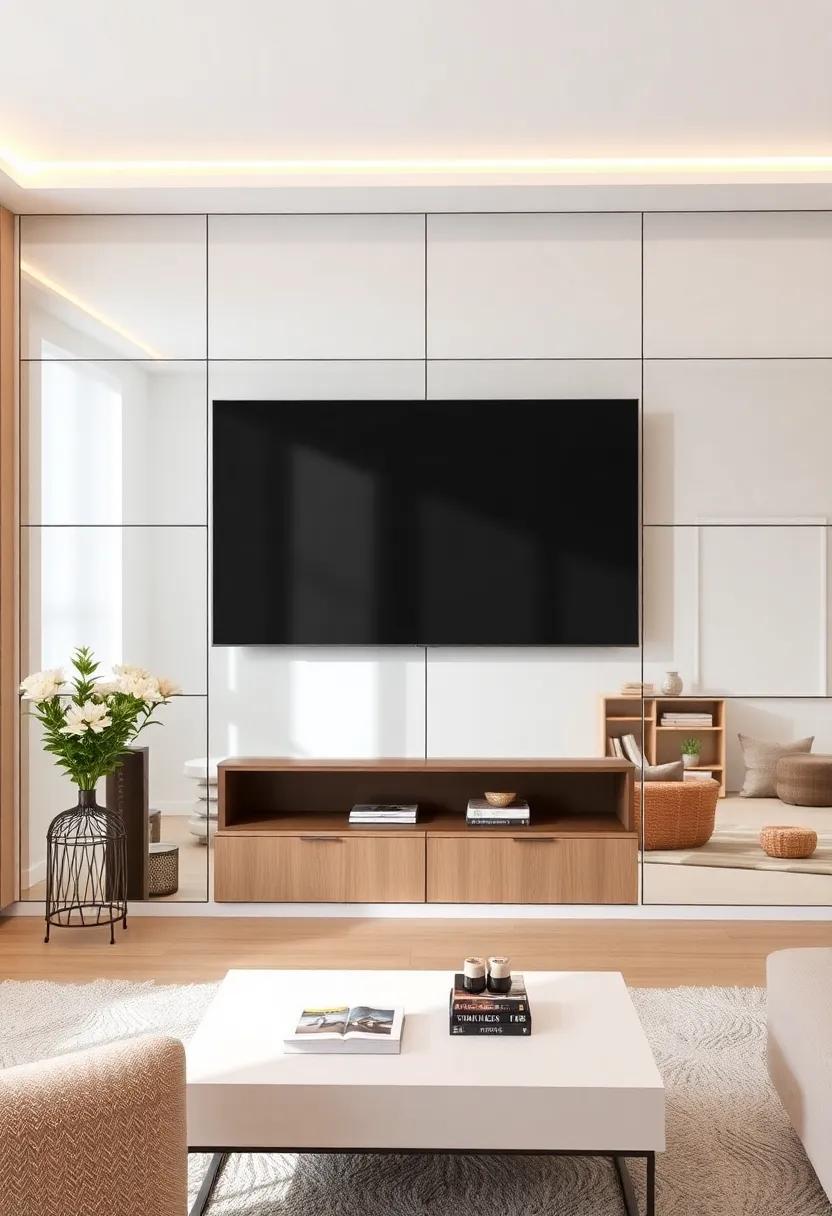 Inspiring‍ Themes for Your Mirrored ‌TV Wall Transformation