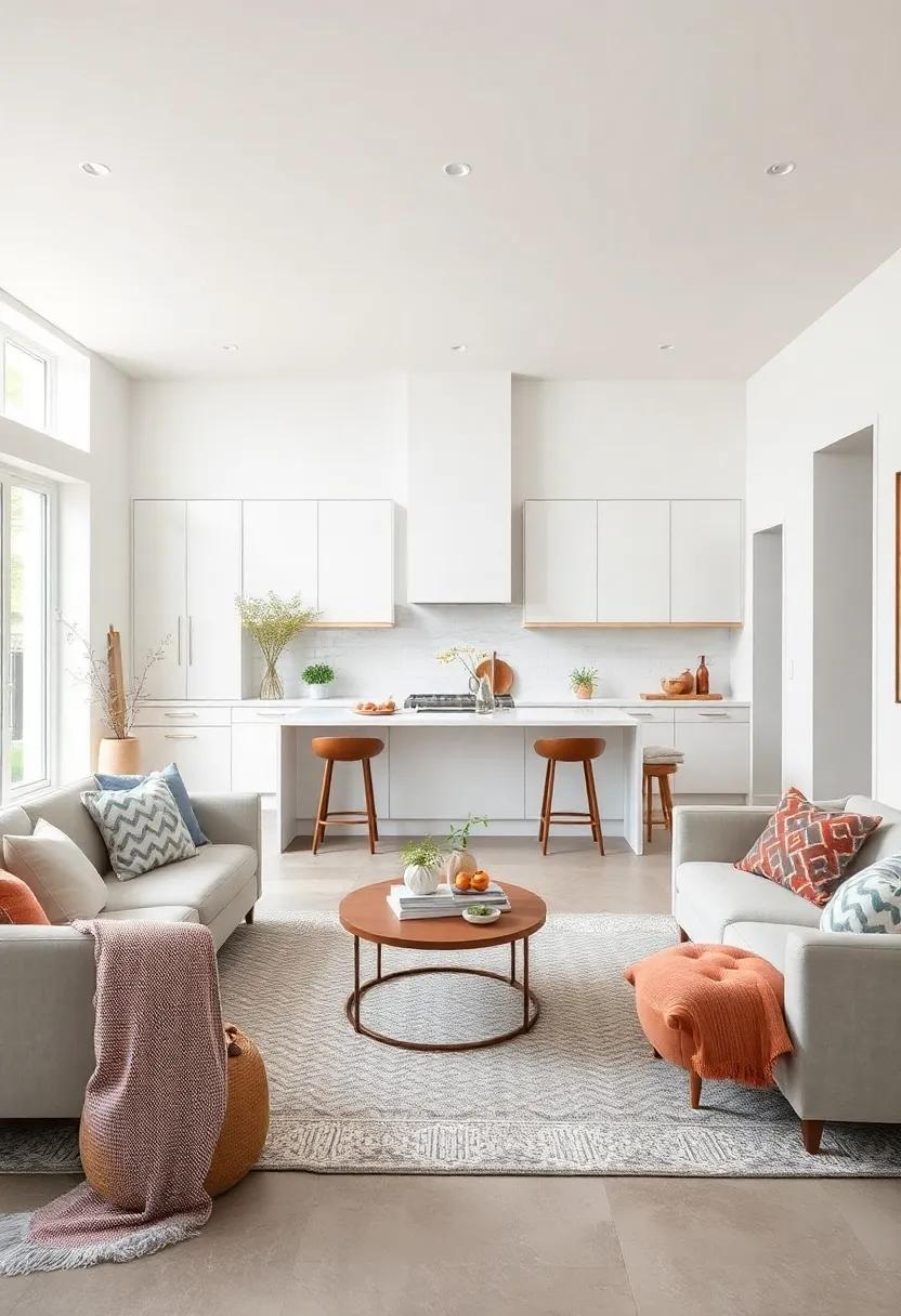 creating a Seamless Transition: Connecting Your white Kitchen to Living Spaces