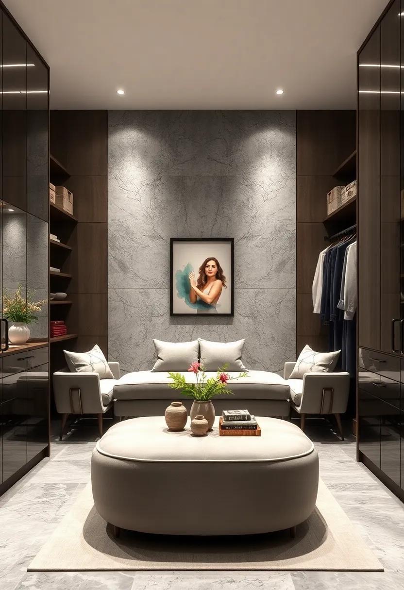 27 Stunning High-End Walk-In Closet Inspirations in Elegant Gray and Silver