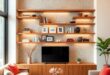 Maximizing Space: Stylish Built-in Shelves for a Minimalist Living Room Makeover