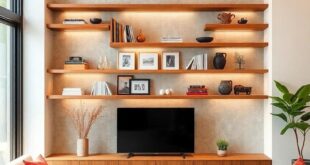 Maximizing Space: Stylish Built-in Shelves for a Minimalist Living Room Makeover