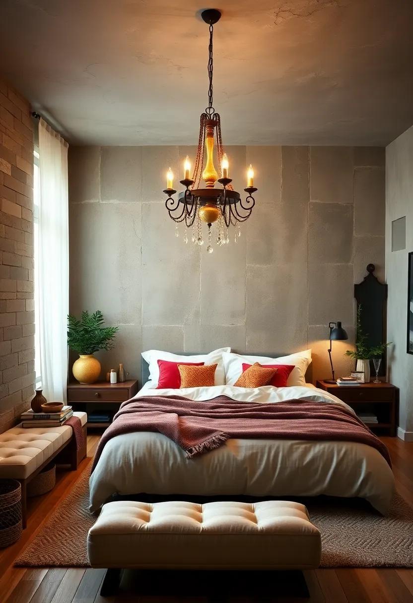 24 Unique Ways to Style an Eclectic Bedroom with a Vintage Chandelier 24 Unique Ways to Style an Eclectic Bedroom with a Vintage Chandelier