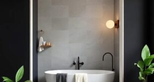 25 Stunning Ideas for a Two-Tone Bathroom with Dark Walls and Light Trim