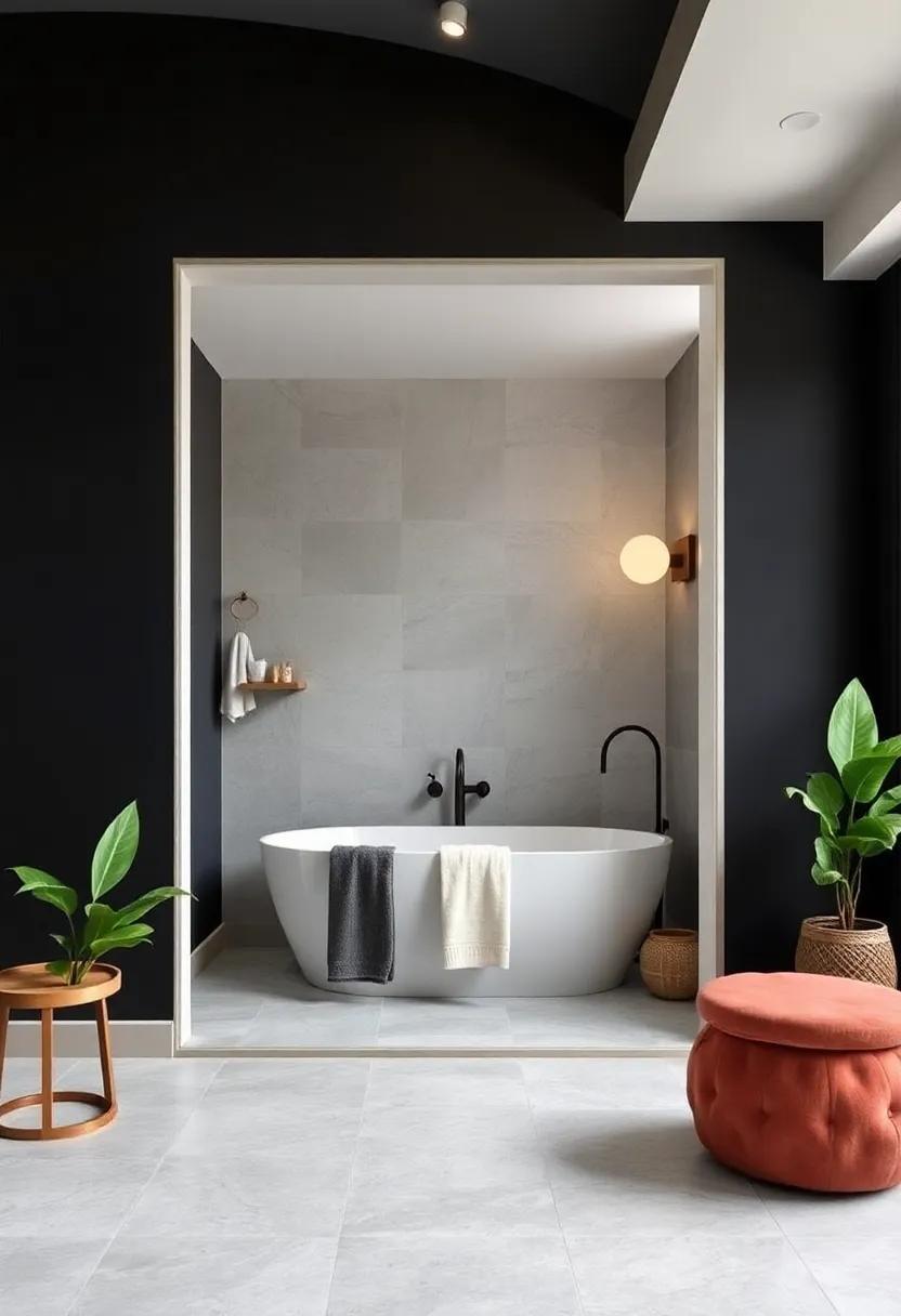 25 Stunning Ideas for a Two-Tone Bathroom with Dark Walls and Light Trim
