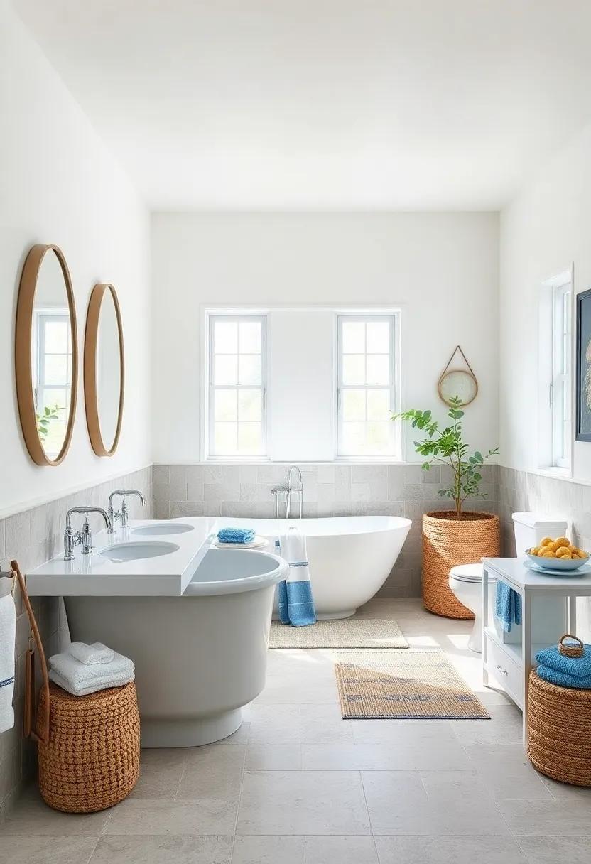 Transform Your Space: Creating a Serene White and Blue Coastal Bathroom Retreat Transform Your Space: Creating a Serene White and Blue Coastal Bathroom Retreat