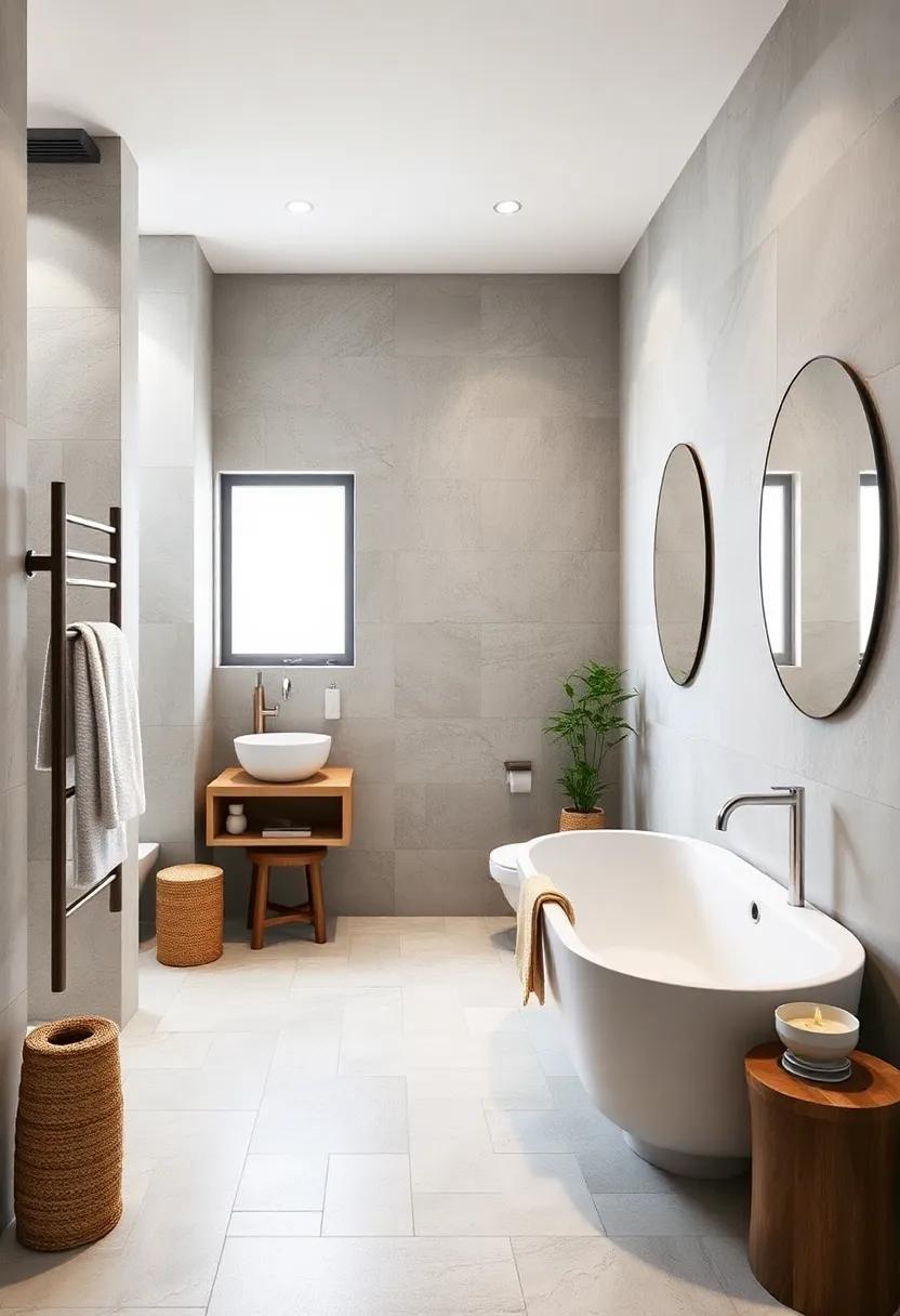 25 Stylish Small Bathrooms Featuring Space-Saving Vertical Towel Racks
