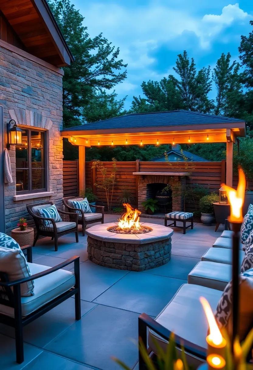 28 Inspiring Ideas for Patio Lighting with Fire Pits and Torches to Elevate Your Outdoor Space