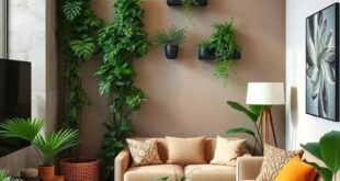 25 Inspiring Small Living Rooms Featuring Vertical Plant Displays for Green Elegance