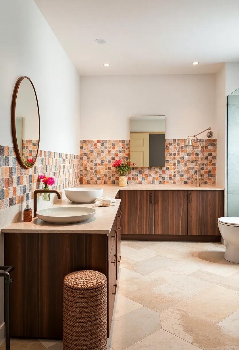Artistic Tiles: ⁤Use patterned or⁣ mosaic tiles to create‌ an eye-catching‍ backsplash behind your brown ⁣cabinets, adding vibrancy to your space