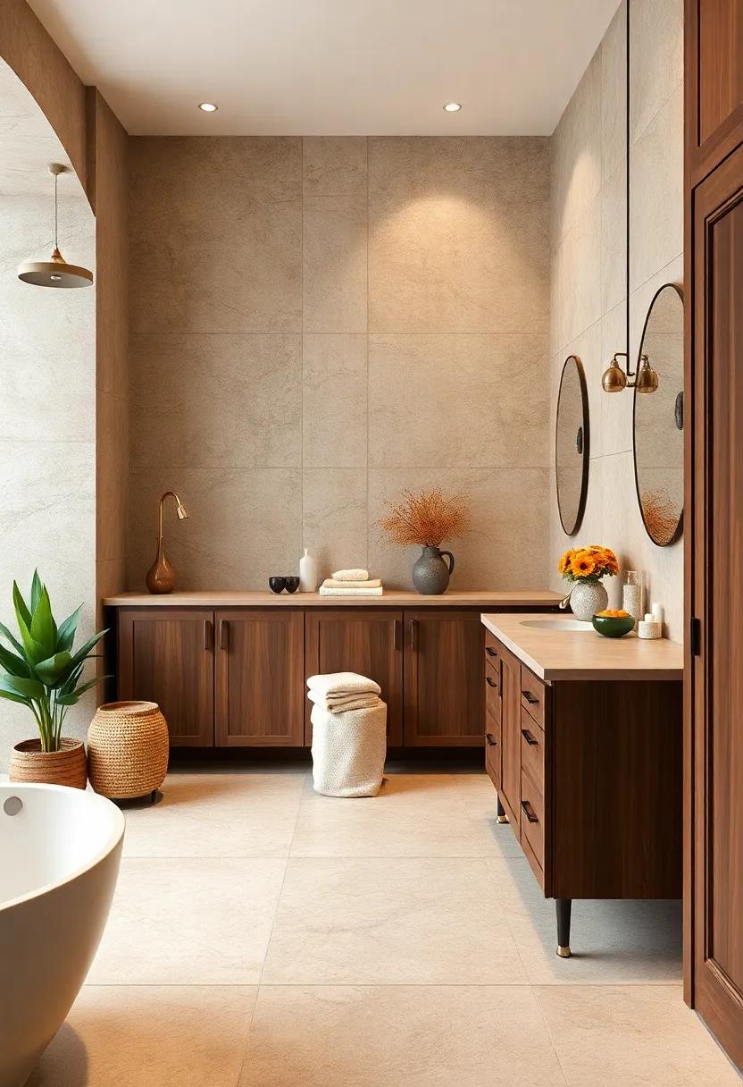 Embrace Earthy Tones: Complement‌ your brown cabinets⁤ with warm hues like terracotta or soft beige‌ to create a cozy, inviting ‌atmosphere