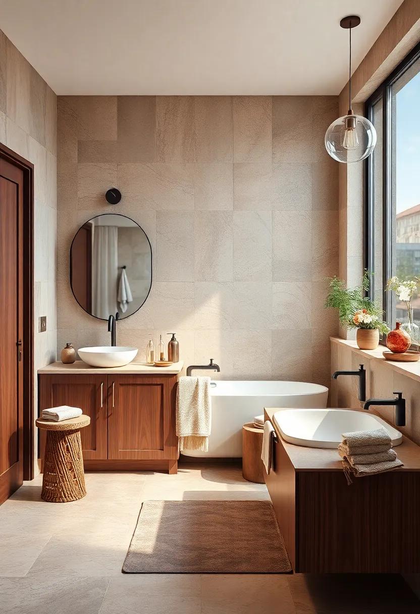 Monochrome Magic:‌ Play‌ with shades of brown ‍and neutral ⁢colors throughout your space ‍to create an elegant and cohesive ​monochromatic design