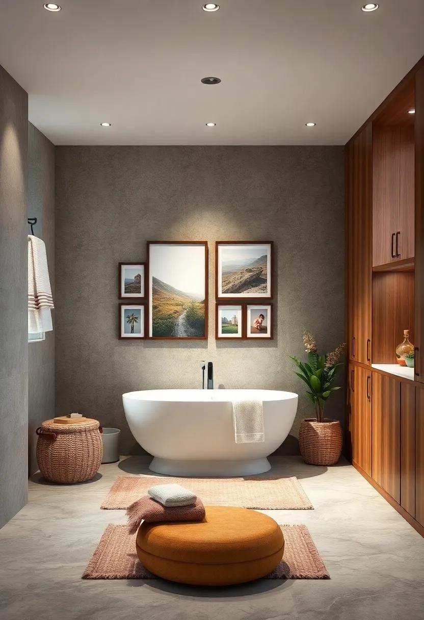 Personal⁢ Gallery: curate a gallery wall featuring family photos or ​travel memories ‌to ⁣add​ a ​personal touch, making‌ your bathroom feel more like home