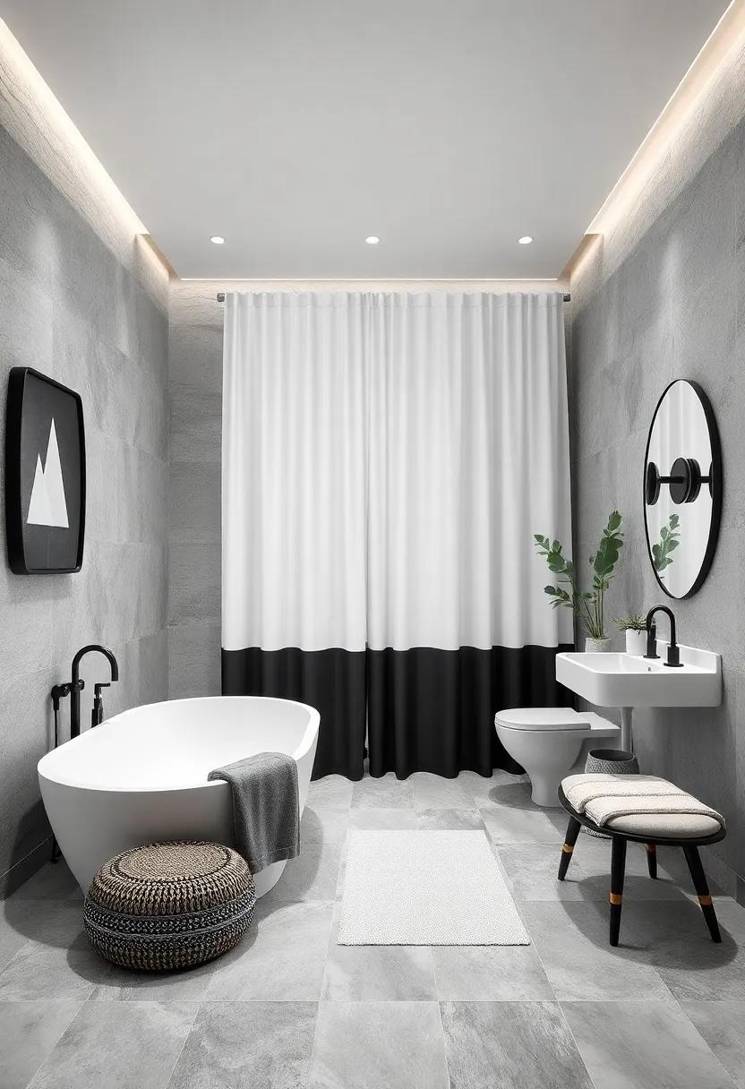 Monochrome Magic: Use the‌ power of black and white to create a striking contrast that can seamlessly complement any color scheme