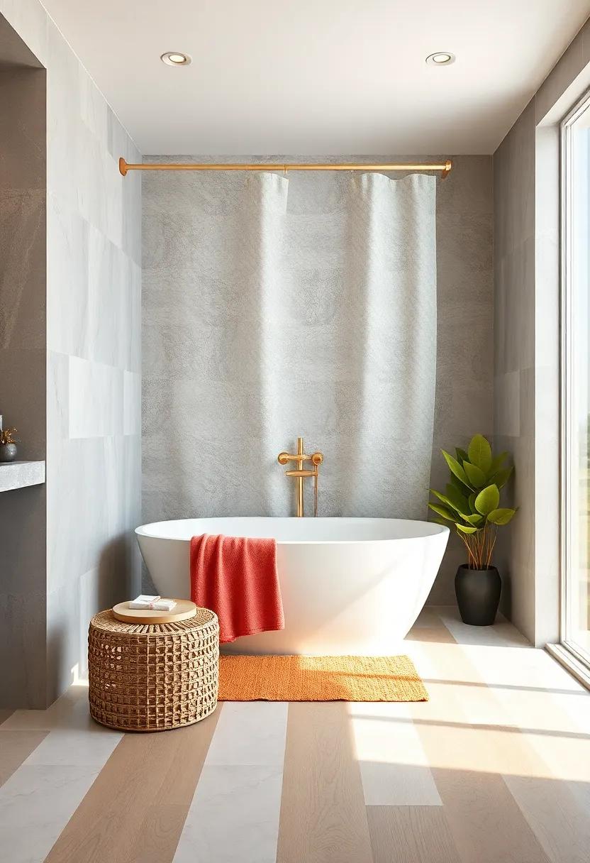 Playful Dots: Lighten up your space with a polka-dotted ⁢shower curtain set, offering a fun and whimsical touch ⁣to your daily routine