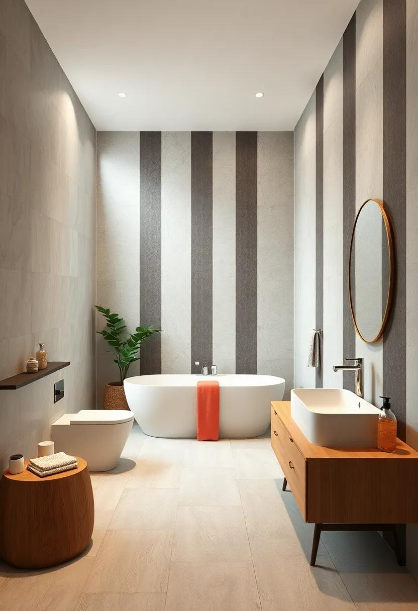 Consider Large ‌Striped patterns: introduce vertical‍ or horizontal stripes ​made⁣ from tiles‌ for an illusion of height or width, creating an ‍open and airy⁤ feel