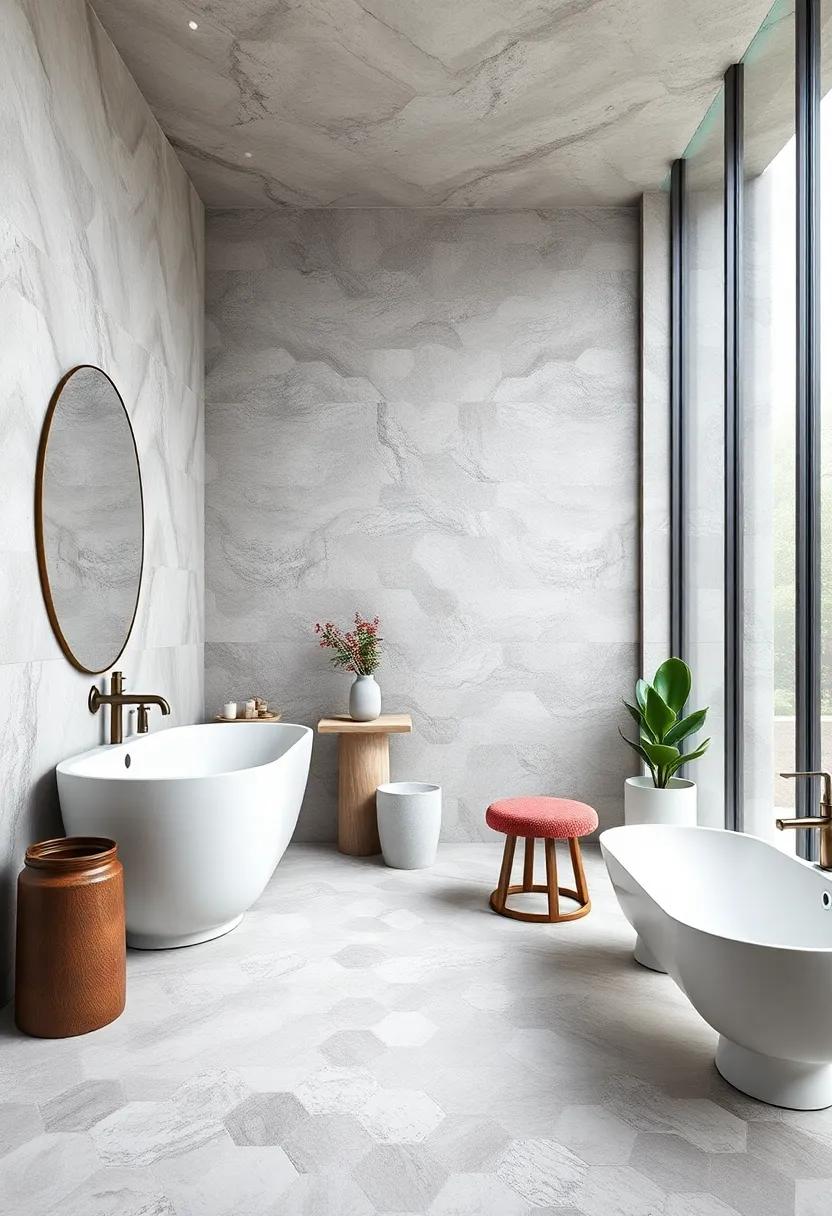 Experiment with Hexagonal Tiles: Explore ​the trendy hexagon shape⁤ that can add ⁤a contemporary twist to your floor or wall design