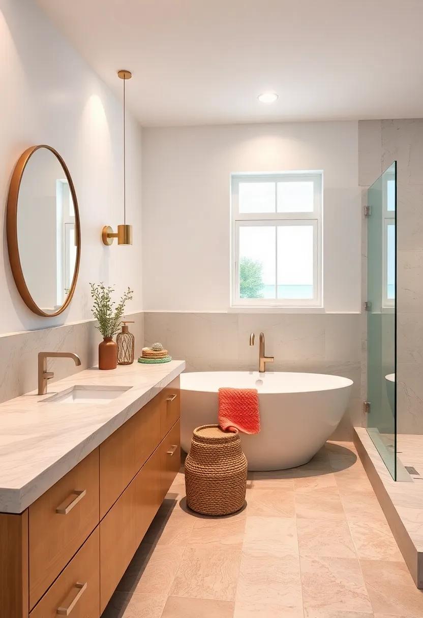 Transforming Countertops: Natural Stone and Beachy Touches for a Coastal Effect