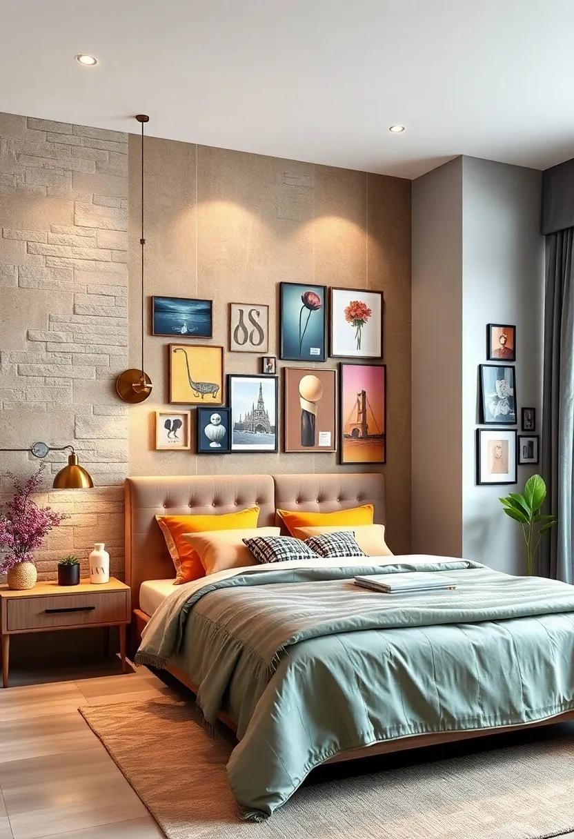 Artistic ⁣Collage Wall: ‌Mix⁣ and match various vinyl⁤ decals to‍ create an eclectic gallery wall that showcases your​ unique personality and story