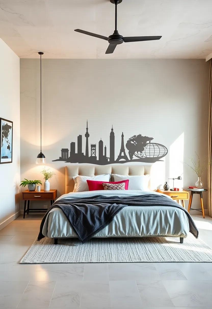 Minimalist ‍Mountainscape: Capture the great outdoors with ⁢a ‌minimalist mountain range‍ silhouette⁤ that adds depth and tranquility