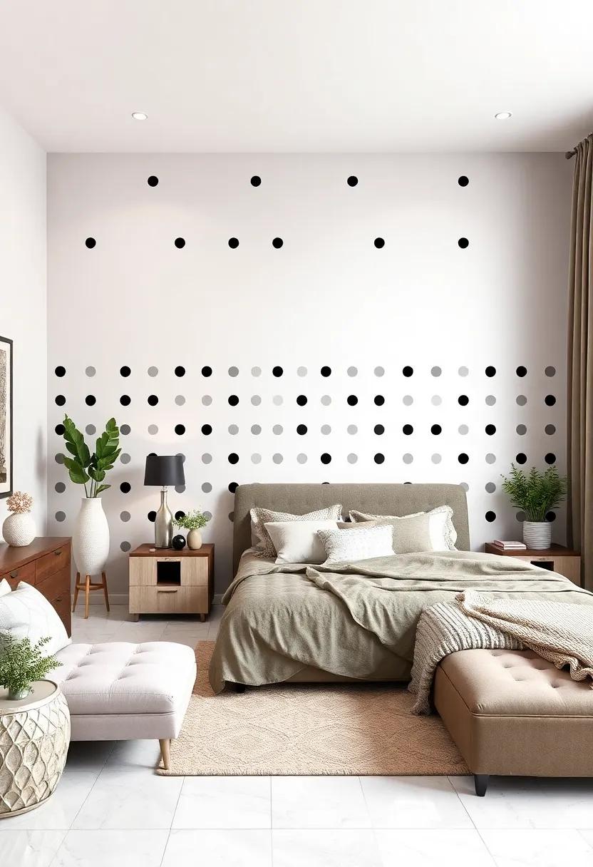 Monochrome ‍Polka Dots: Achieve a classic​ yet playful look with monochrome polka dot⁣ decals that can​ be arranged in various⁤ patterns⁢ for ⁣a ⁣customized feel