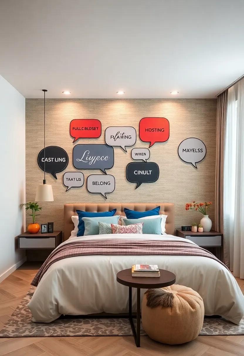 Playful‍ Speech​ Bubbles: Delight ‍your guests with fun speech bubble decals that can showcase quotes or personal messages ‍in an engaging way