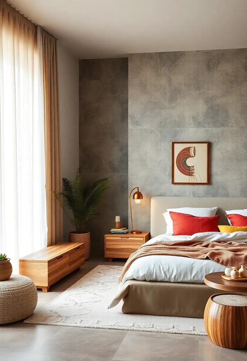 Natural Elements: introduce wooden furniture with organic⁣ finishes to create ⁤a⁢ warm, inviting atmosphere ‌reminiscent of nature