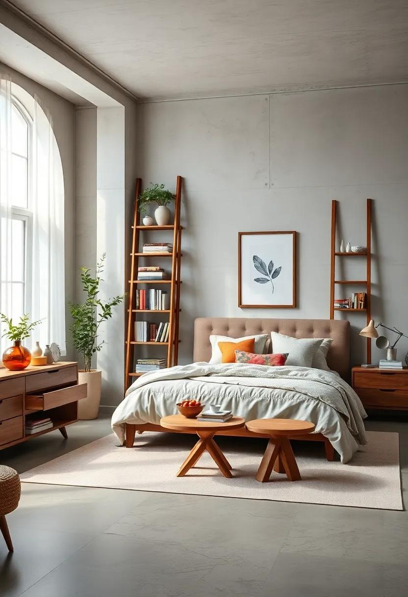 Repurposed⁤ Finds: Transform old‌ items into chic‍ furniture pieces, like turning a ladder into a⁢ bookshelf for⁢ a rustic, creative flair