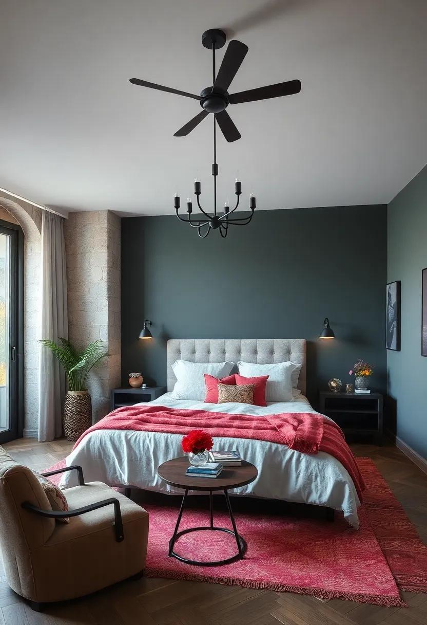 Bold Contrasts: Using Dark Shades Against Light Fixtures for Impact
