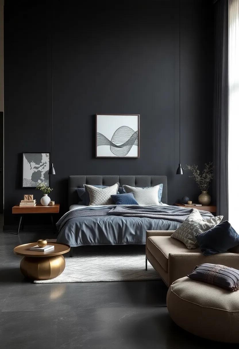 Deep Charcoal - Embrace the elegance of ‌deep charcoal for a sophisticated backdrop​ that pairs well with metallic accents and plush textiles