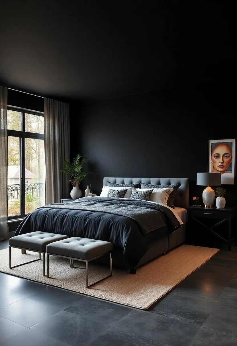 Jet Black - For the bold, jet black creates a ⁤striking statement, pairing perfectly with bright accent colors or vibrant artwork