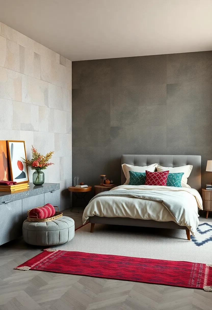 Explore Eclectic Textures and ⁢Fabrics for a ⁤visually Dynamic Bedroom