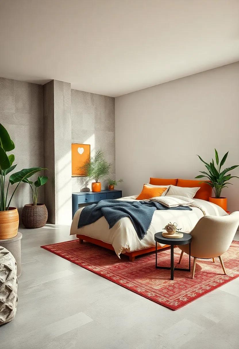 Incorporate Greenery for a Lively Contrast Against Bold Color Palettes