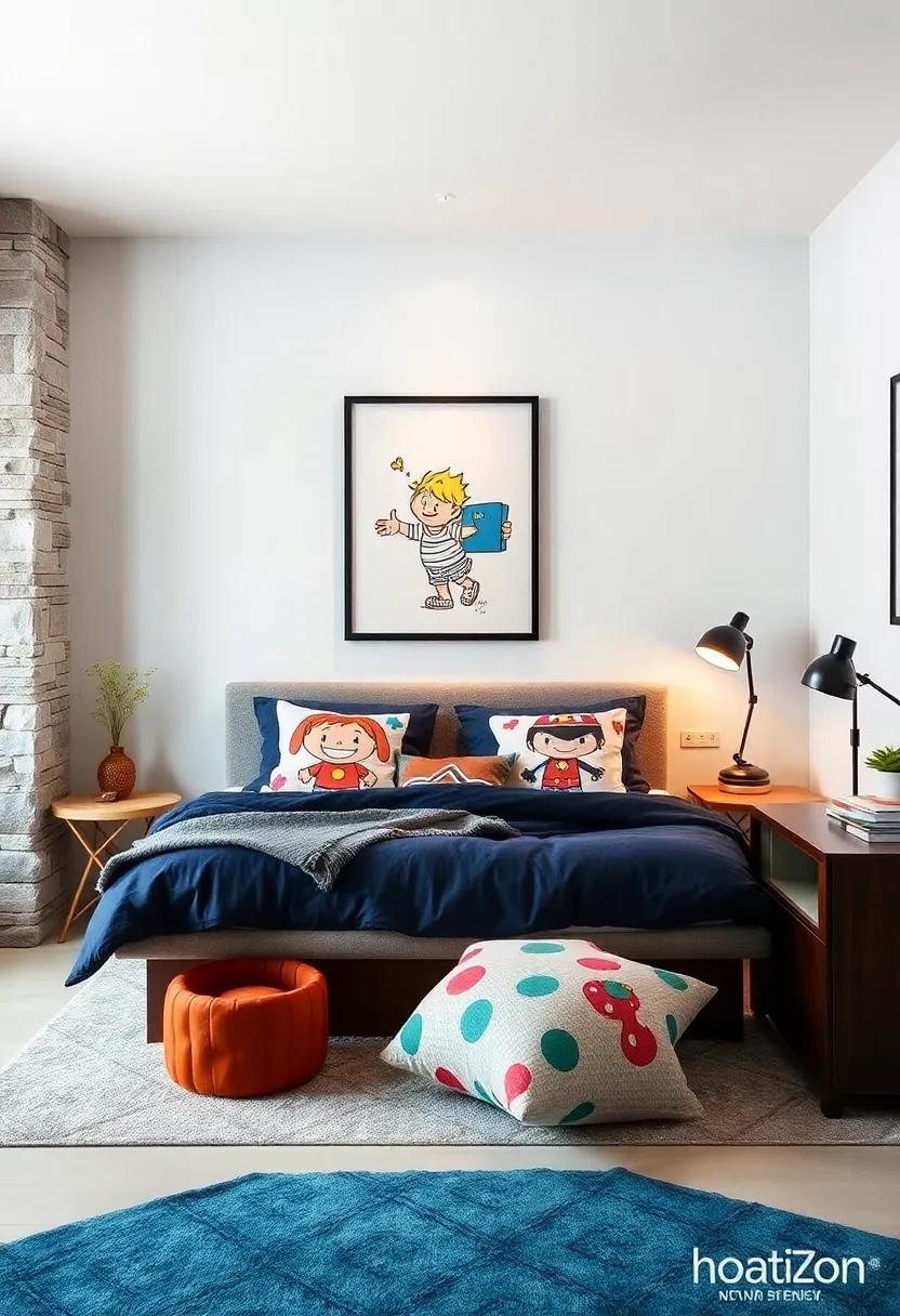 Cartoon Craze:‍ Choose ⁤whimsical pillows featuring ⁢your child's favorite cartoon​ characters,⁢ bringing a sense ⁣of fun and nostalgia to the decor
