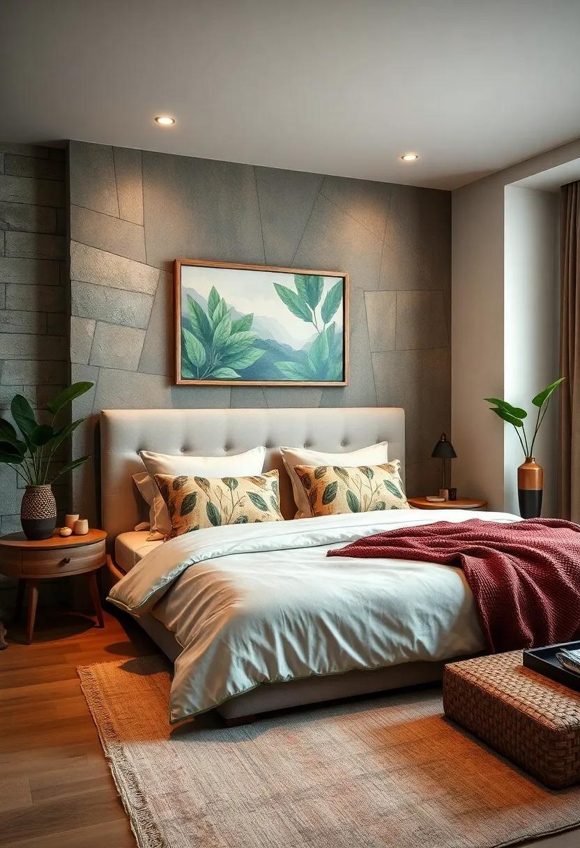 Nurtured Nature: Incorporate ​earth tones and nature motifs‍ with leaf-patterned⁢ pillows that add warmth and a serene touch, capturing​ a love for the great outdoors